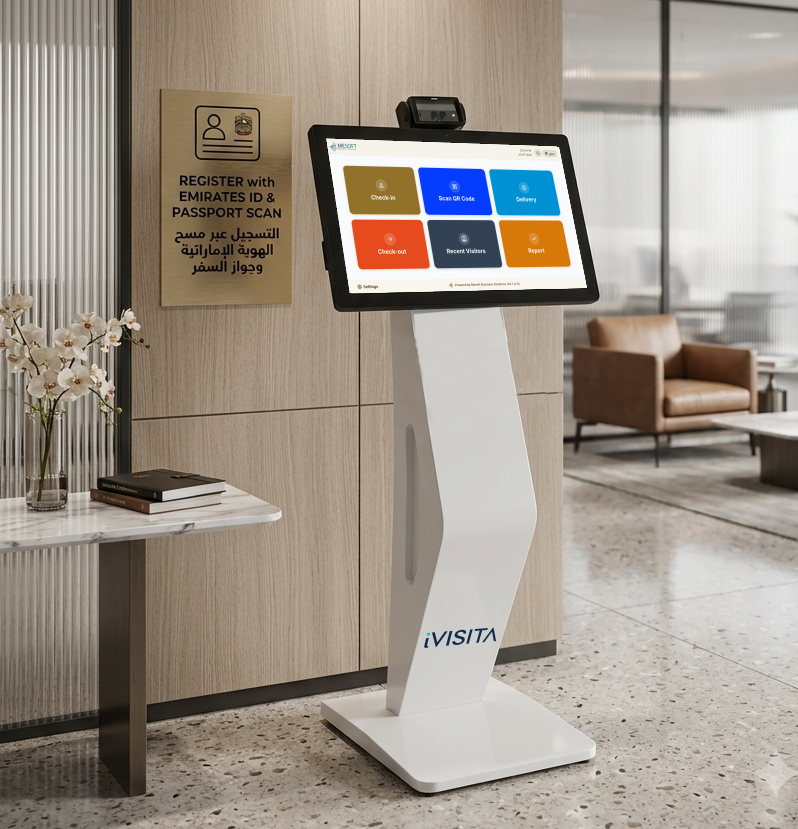 iVisita kiosk stand