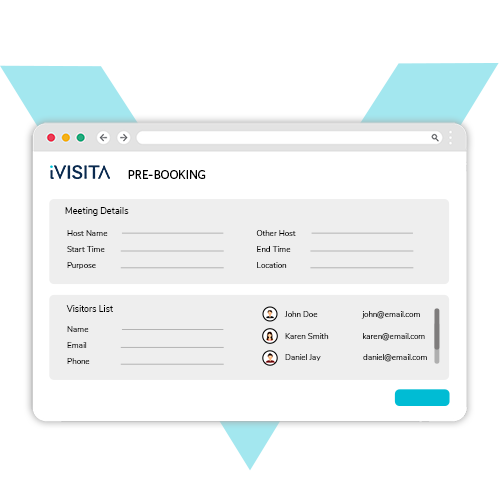 Visitor Management System Pre-book with Calendar UAE